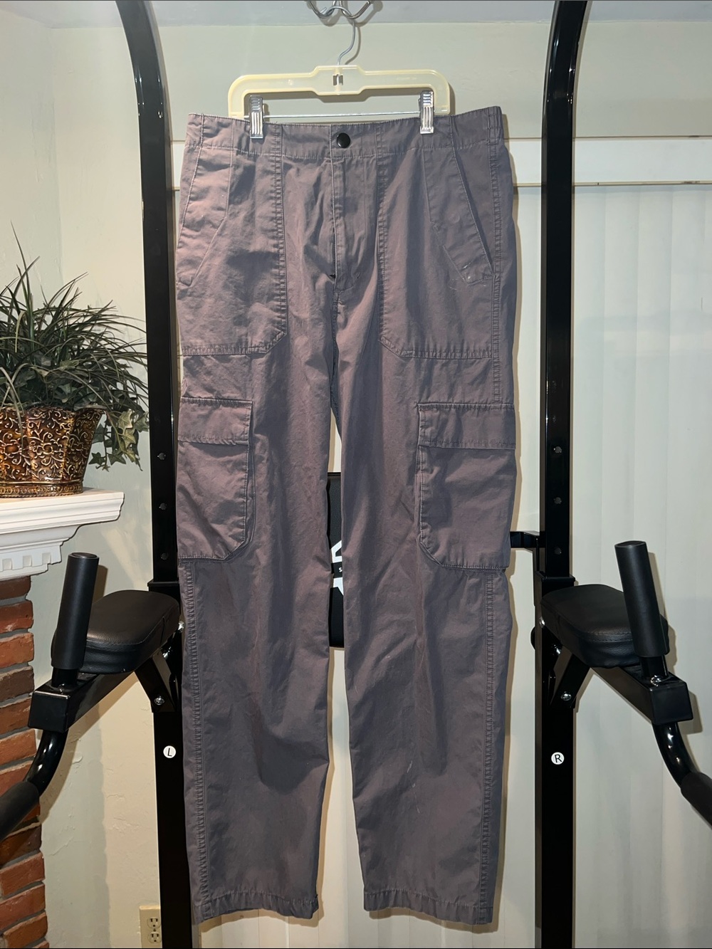 H&M Men's Cargo Pants in Slate Gray